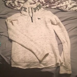 PINK quarter zip sweatshirt